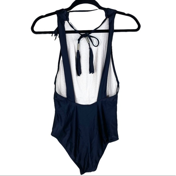 Cleobella Black Fringe One Piece Swimsuit - Picture 4 of 8